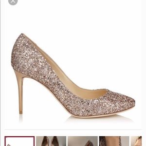 Jimmy Choo Romy Glitter Pumps